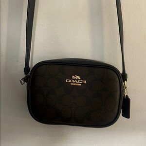 Coach Black and Brown Crossbody Bag